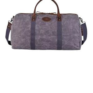 TSD BRAND Hillside Bee-Wax Canvas Duffel Bag